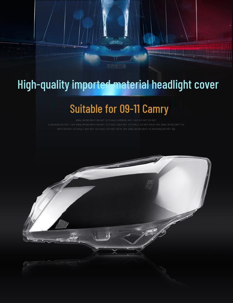 Toyota Camry Headlight Lens Cover 2009-2011 Model - Bottom Shell Lampshade Housing