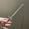 Lady Girl Chinese Cool Pendant Sword Hairpin Fashion Simple Modern Headdress Back of The Head Pan Hair Ornament