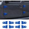 8PCS Door Hinge Cover Trim Accessories for 2018-2024 2025+ Jeep Wrangler JL JLU 2020-2024 2025+ Jeep Gladiator JT (Matt Black)
