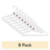 8 Pack Infant Toddler Hangers Non Slip Grooves Kids Clothes Organizer Lightweight Durable Closet Space Saver Baby Toddler