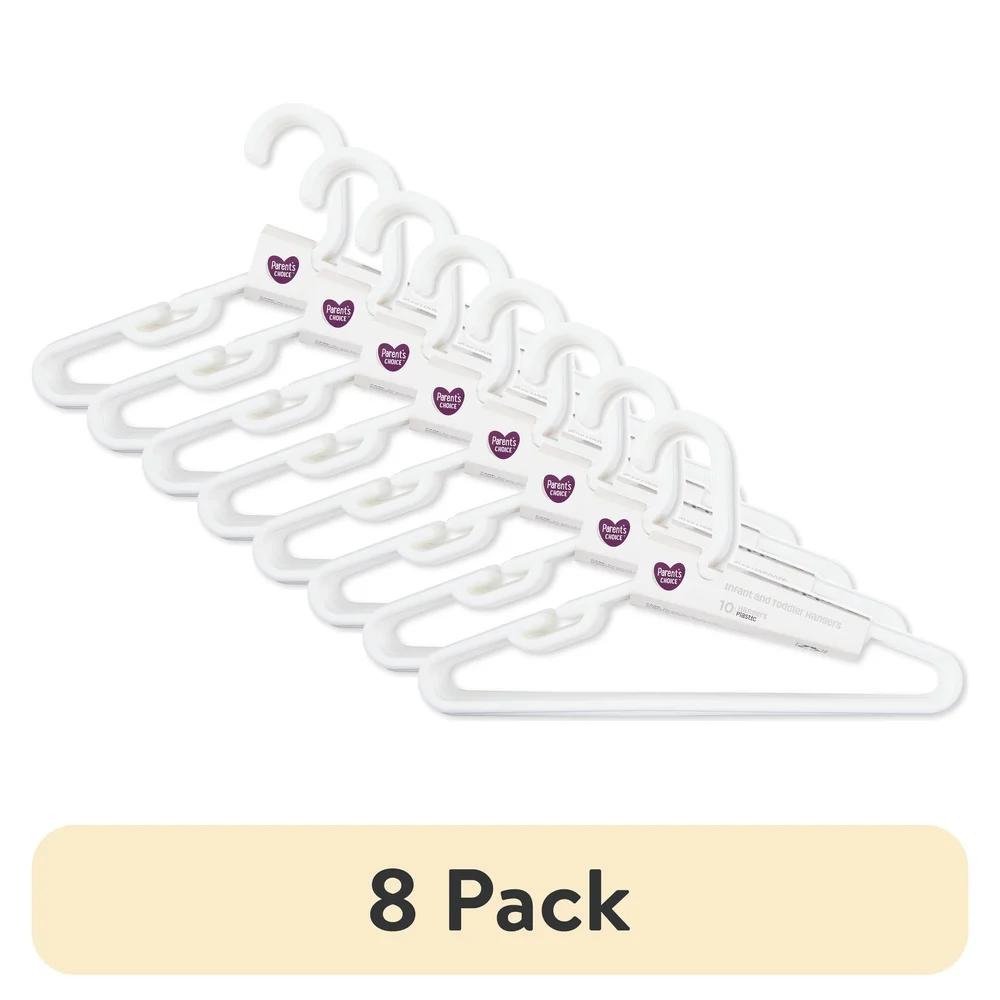 8 Pack Infant Toddler Hangers Non Slip Grooves Kids Clothes Organizer Lightweight Durable Closet Space Saver Baby Toddler