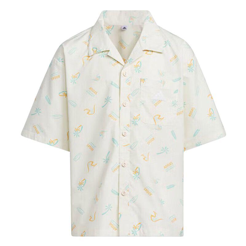 Adidas All Over Print Kids Top Summer Jade White IT1801 140