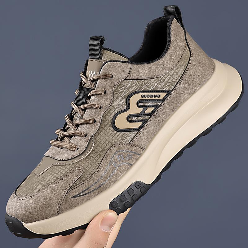 Men's Shoes Spring Shoes Mesh Breathable Casual Shoes Rubber Low Heel Non-slip Soft Sole Fashion Versatile Men's Shoes Tide