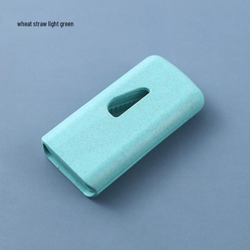 Wheat Plastic Pill Cutter - Creative Rectangular Divider and Splitter for Daily Use