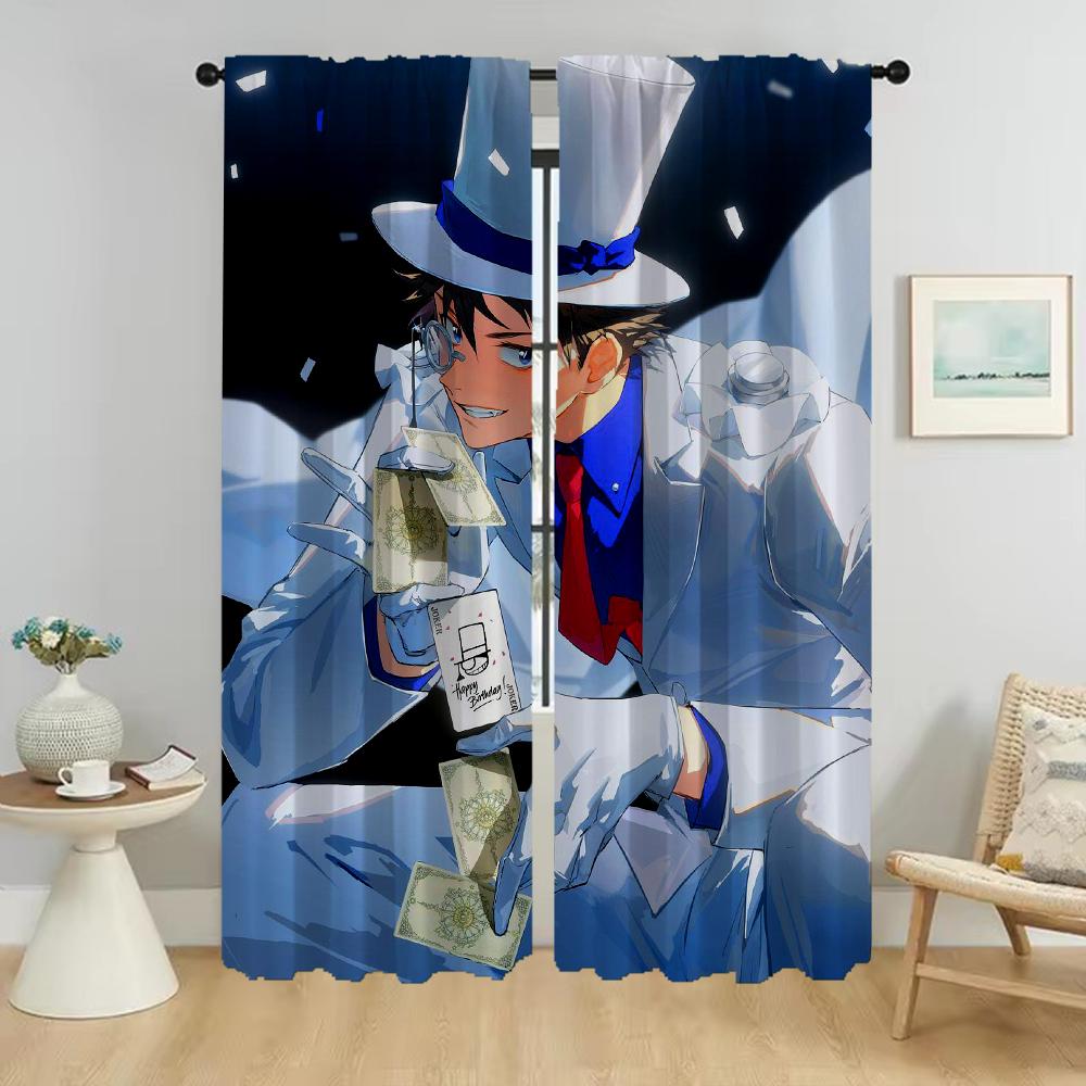 Conanes Home Interior Curtains for Camera Living Room Curtain Partition Halloween Decoration Tulle for Bedroom Curtains 2 Pieces