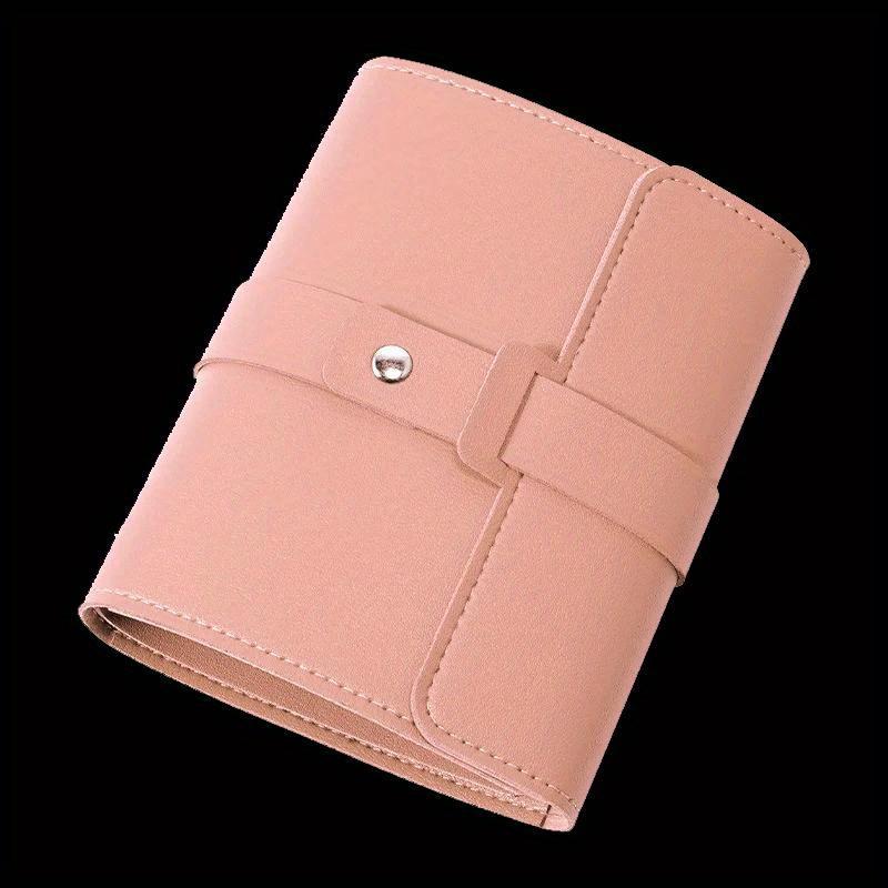 

Creative Book Shape Leather Earrings Storage Bag Earrings Stud Ear Storage Portable Jewelry Storage Bag Large Capacity