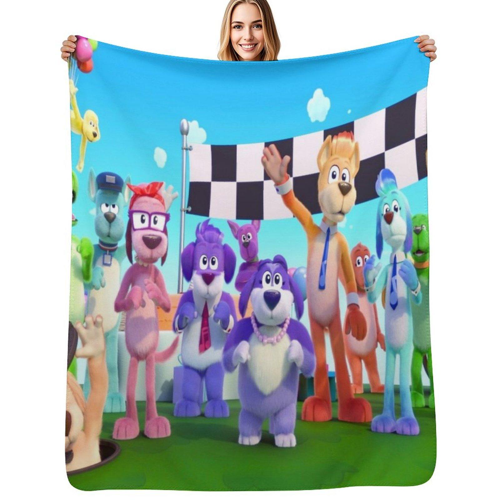 

Go Dog Go tv series go dog go cartoon animated go dog costume for kids Throw Blanket Cozy Warm Blanket for Bed Room Decor 102x76cm(40x30in)