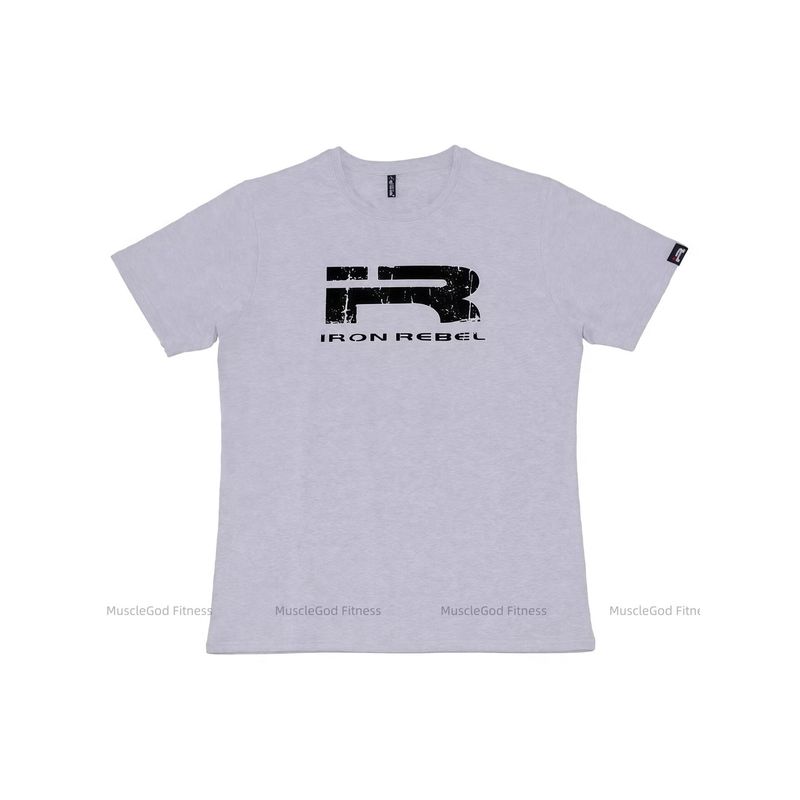 IR Genuine Goods Fashion Original Universal Beast Fitness Short Sleeve Full Cotton Casual Plus Size Loose Breathable Bodybuilding Elastic Clothing