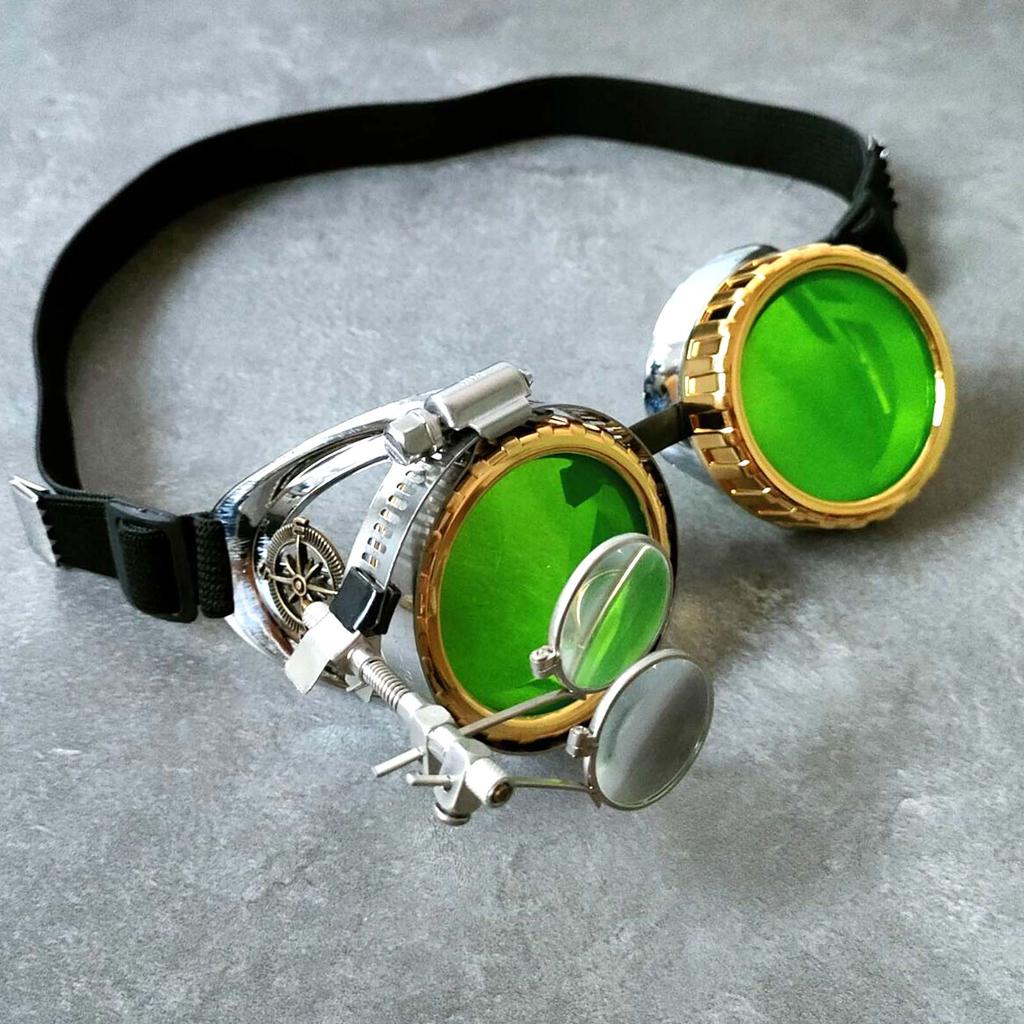 Ochelari Steampunk Funky Recuzită Foto Ochelari Punk Colorați Costum Modă Gotică Ochelari Unisex