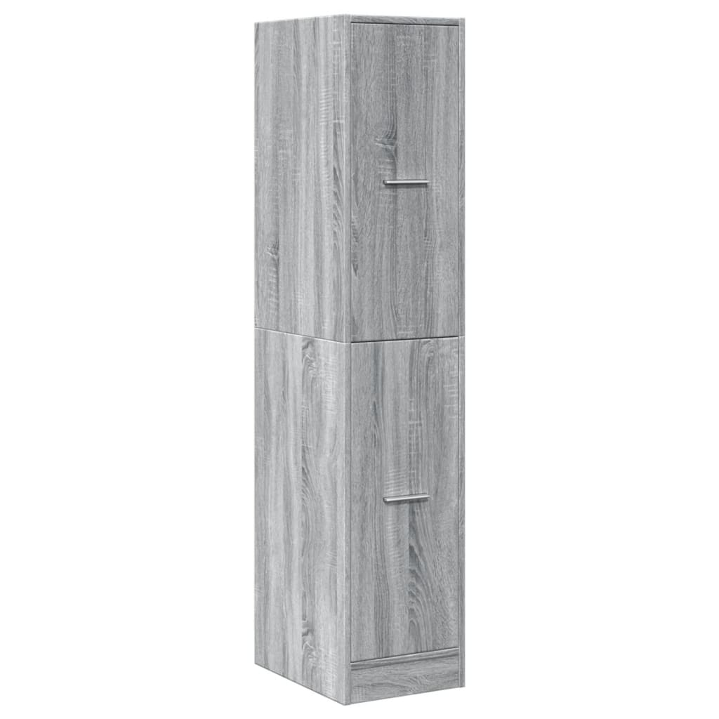 Vidaxl Pharmacy Cabinet, Sonoma Grey Oak, 30X41X144.5 Cm