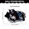 3D Broken Window Halloween New Ghost Hand Zombie Wall-breaking Sticker Sexy Female Ghost Horror Decoration PVC Self-adhesive