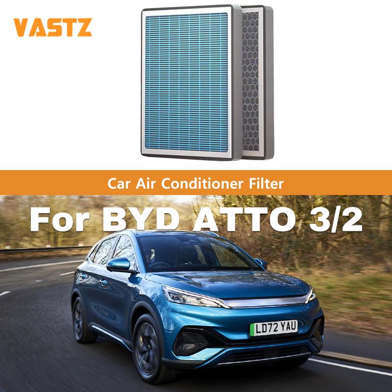 Car Activated Carbon Cabin Air Filter HEPA Filter Paper Durable Activated Carbon Auto Accessories for BYD Atto 3 2021-2025