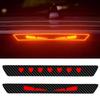 Monster Eyes Car Rear Light Sticker Cartoon Devil Eyes Tail Light Decal Carbon Fiber Pattern Transparent Night Projection