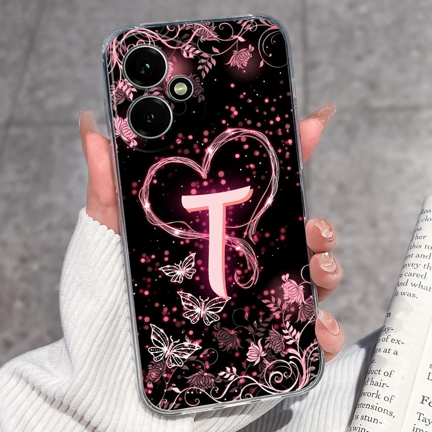 Fashion Letter Butterfly Pattern Phone Case For Honor 400 300 200 Pro Lite Smart 50S 30S 20S 20i 10i Soft Clear Back Cover For Honor Cellphone Casing