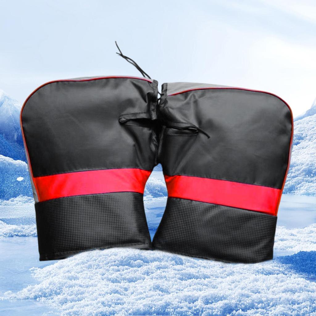 Handlebar Gloves For Bike Tricycle Warm Supplies Waterproof Motorbike Handlebar Mitts For Scooter Motorcycle Snowmobile