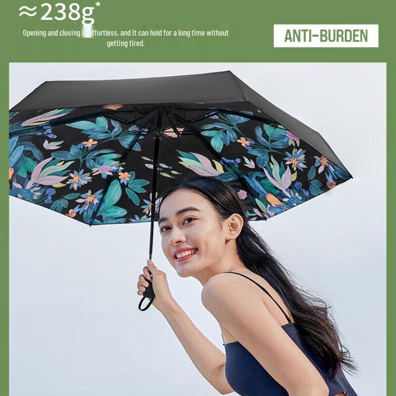 Beneath the Banana Ultra-Compact Five-Fold Automatic UV Protection Umbrella