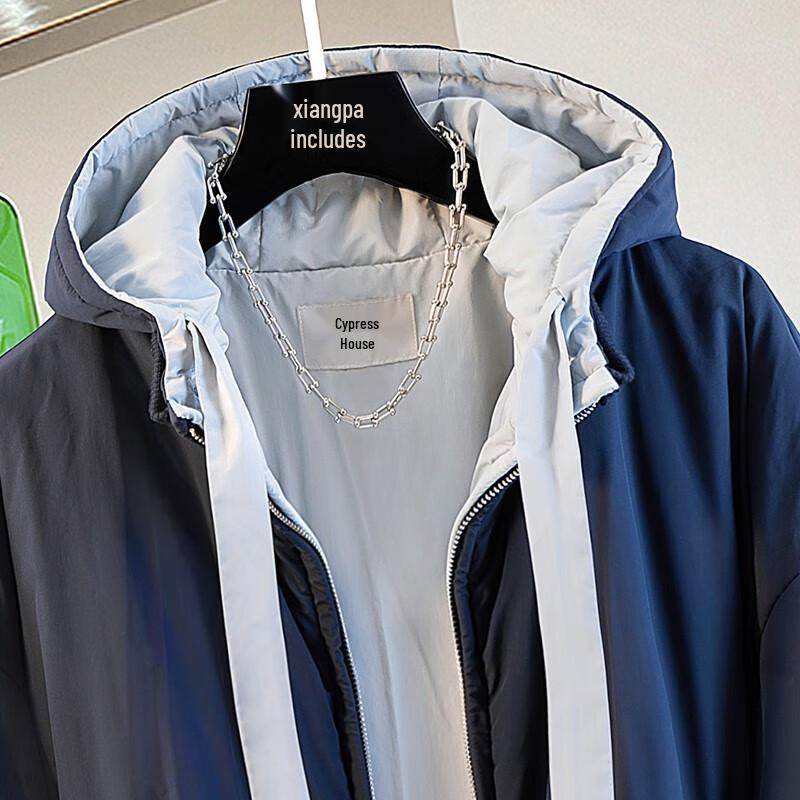 Siboer Women's Hooded Mid-Length Drawstring Padded Jacket