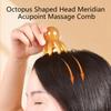 Resin Octopus Comb Head Massager Meridian Scraping Scalp Massage Brush Acupuncture Spa Gua Sha Health Deep Massage Tool