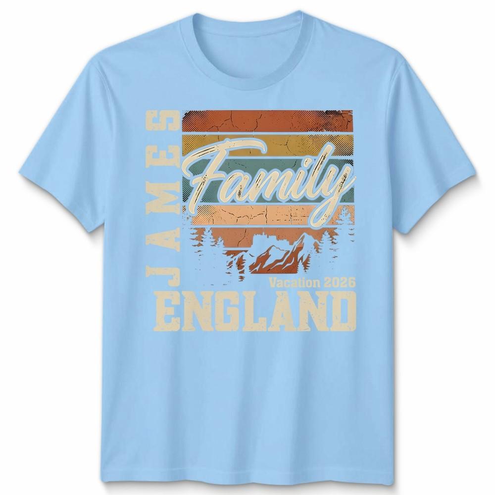 Personalized Family Vacation Unisex T Shirt Matching Beach Trip Tees Top S