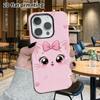 Phone Case: 2D Flat Design Suitable for iPhone 18 17 16 15 14 13Pro Film Protective Case, Couple Style, Pink Bow Kitten, Christmas and Halloween Gift