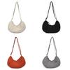 Borsa a tracolla casual in nylon da donna con chiusura a cerniera e tasca per telefono