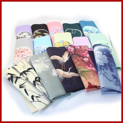 SMTA 29*49cm Dzianina Bawełna Tkanina Tissu Au Metre Kwiaty Haft Patchwork Tkaniny DIY 1 szt. Wiskoza Zagęszczona