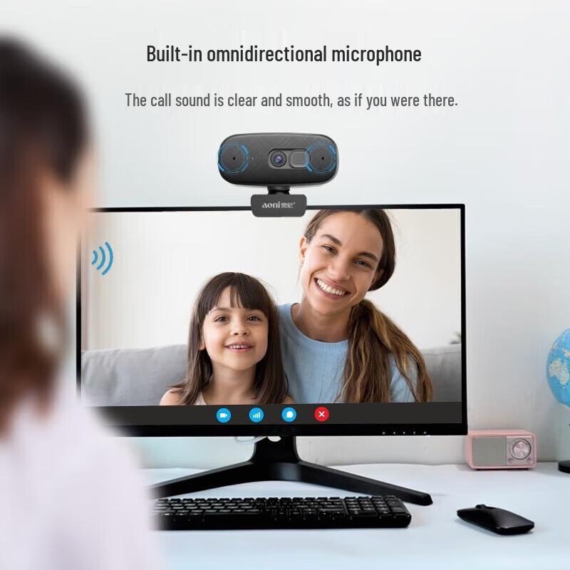 Aoni C15 1080P HD Webcam with Microphone