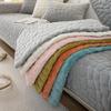 Milk Plush Sofa Towel Thick Warm Sofas Cushion Universal Corner Non-slip  3 Seat Mat Pillowcase Living Room Soft Couch Cover
