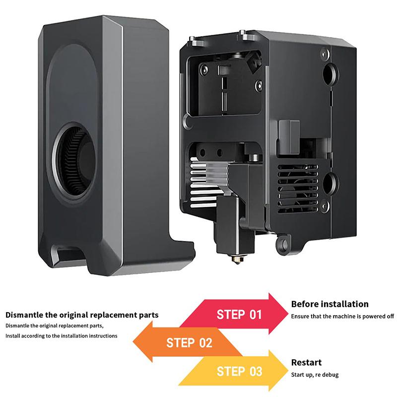 Sada tvrzených ocelových trysek pro hotend pro Elegoo Centauri Carbon 0,2/0,4/0,6/0,8 mm Hot End Ocelová mosazná tryska Díly 3D tiskárny