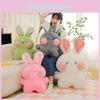 Adorable Plush Rabbit Pillow Doll Cute Bunny Stuffed Toy For Childrens Gifts