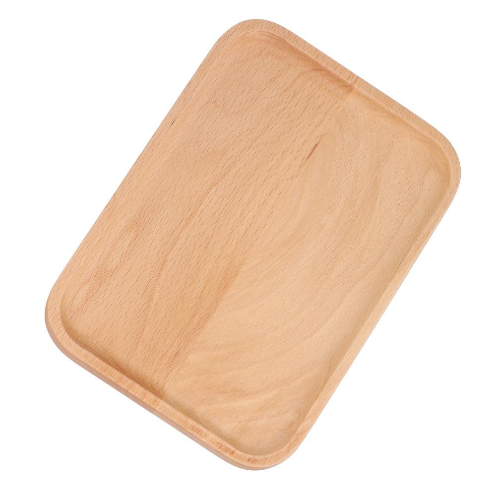 Flat Smooth Serving Tray Regular Rectangular Storage Tray Household Drink Tray Fruit SnackLayout