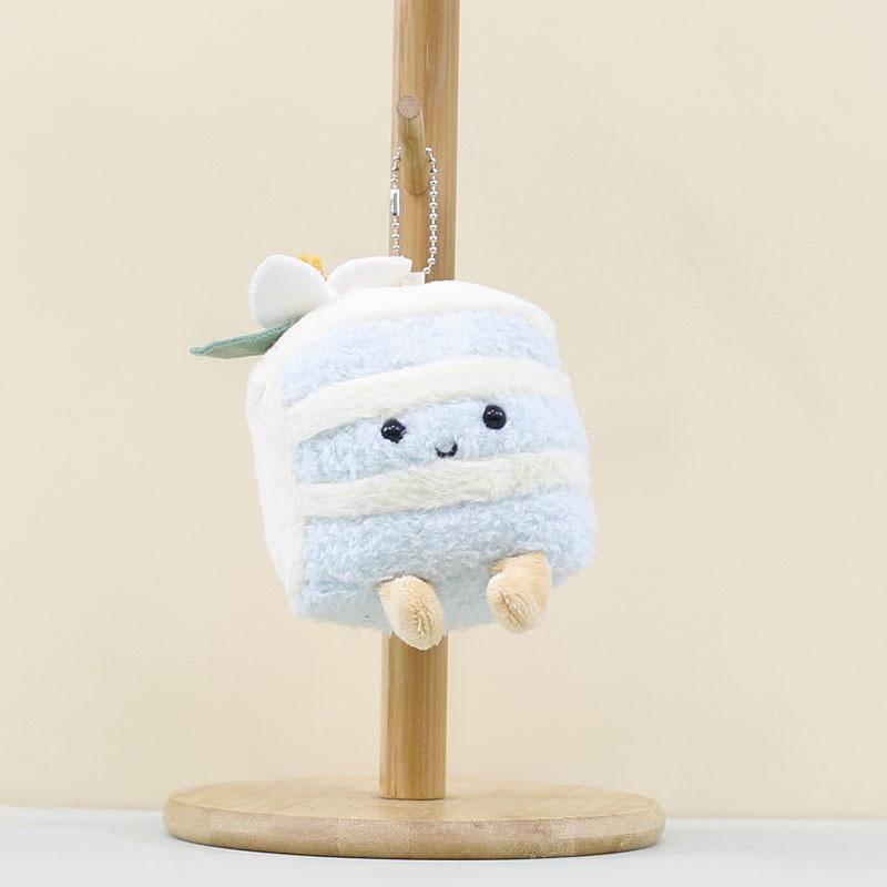 Triangle Plush Cake Keychain Cute Dessert Doll Perfect Birthday Gift For Girls