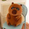 Fluffy Capybara Plush Toy Gourd Backpack Capybara Stuffed Doll Capybara Cotton Doll  Room Decor