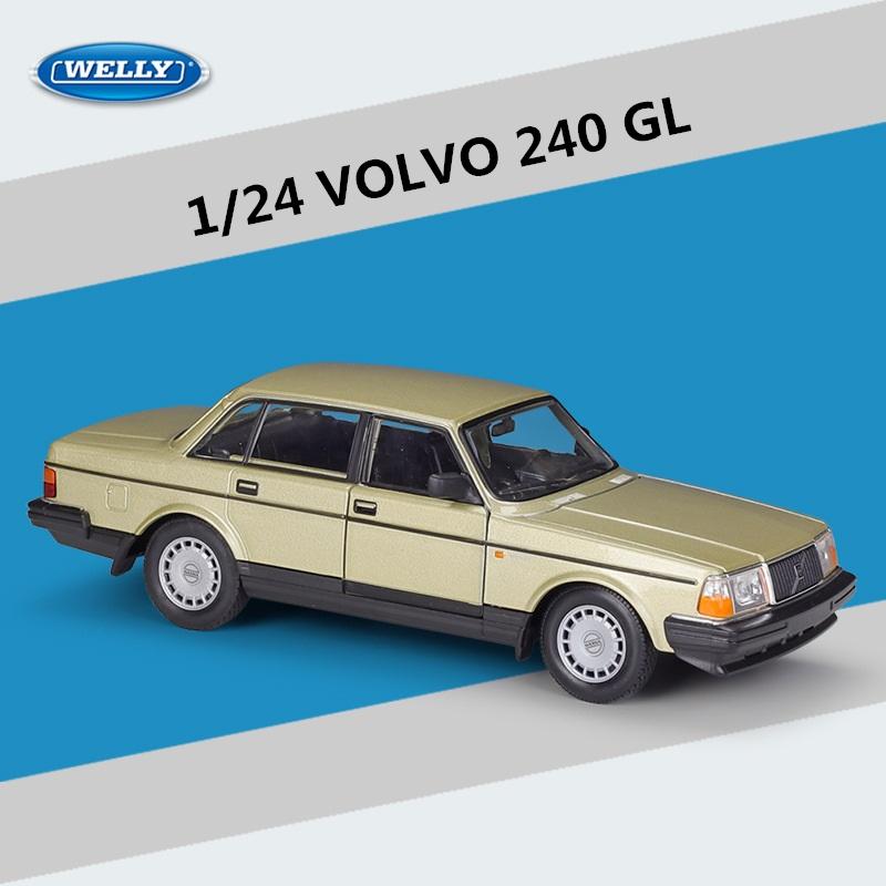 

WELLY 1:24 VOLVO 240 GL Alloy Classic Car Model Diecasts Metal Retro Vehicles Car Model Simulation Collection Childrens Toy Gift