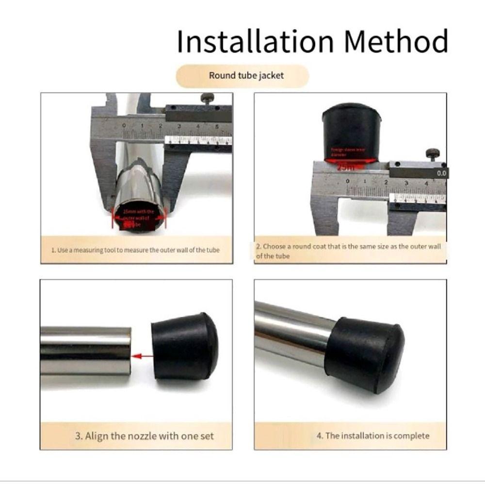 1Pcs Floor Protectors Pads Round Tube Plug Furniture Feet Tubing End Covers New Chair Leg Caps