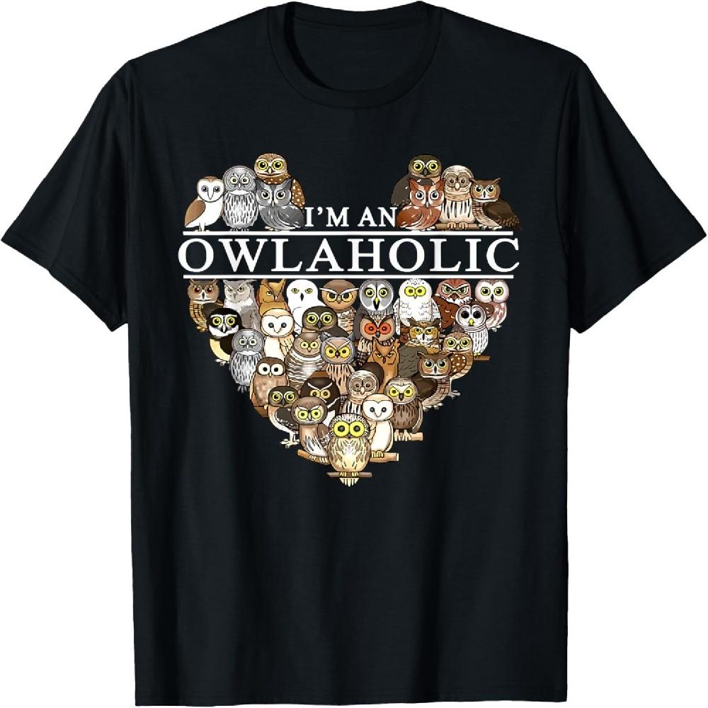 

I m an owlaholic T-Shirt XXXXXL чорний