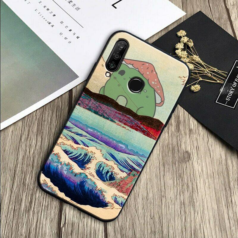 Cottagecore Frog Mushroom For Huawei Nova 11 12i 8i 7i 3i 9 10 SE Y60 Y61 Y70 Y72 Y73 Y90 Y91 P20 P30 Pro P40 Lite Case