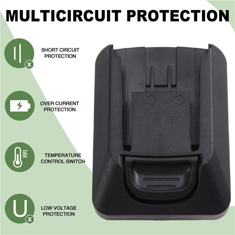 A34R Black Power Tool Battery Converter For To Fein 18V Cordless Tool Upgrade Adapter Converter