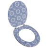 Day and Night - Day and Night WC Toilet Seat with MDF Lid Porcelain Design