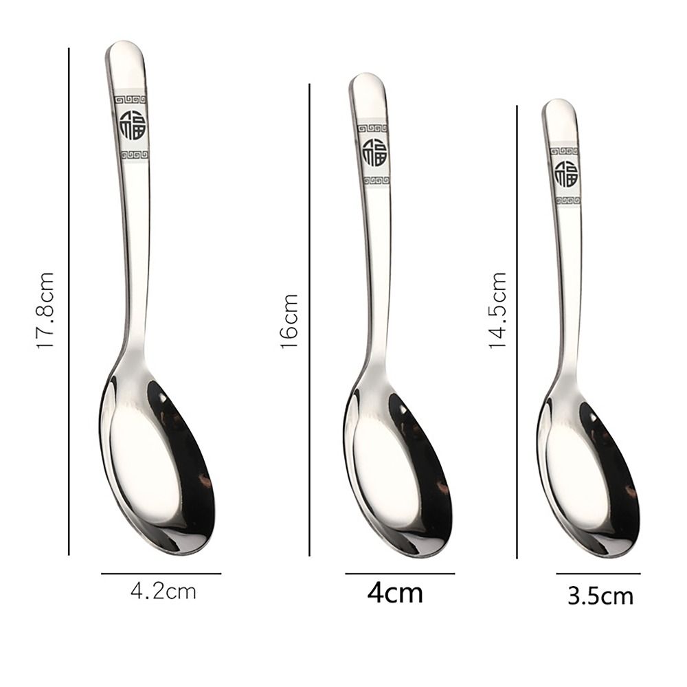 FU Character Stirring Spoon S/M/L Coffee Spoon Creative Dessert Spoon  for Kitchen Tools