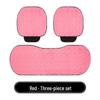 Coussin de siège d'hiver en peluche noire à grands yeux pour Changan CS35, CS55PLUS, CS75