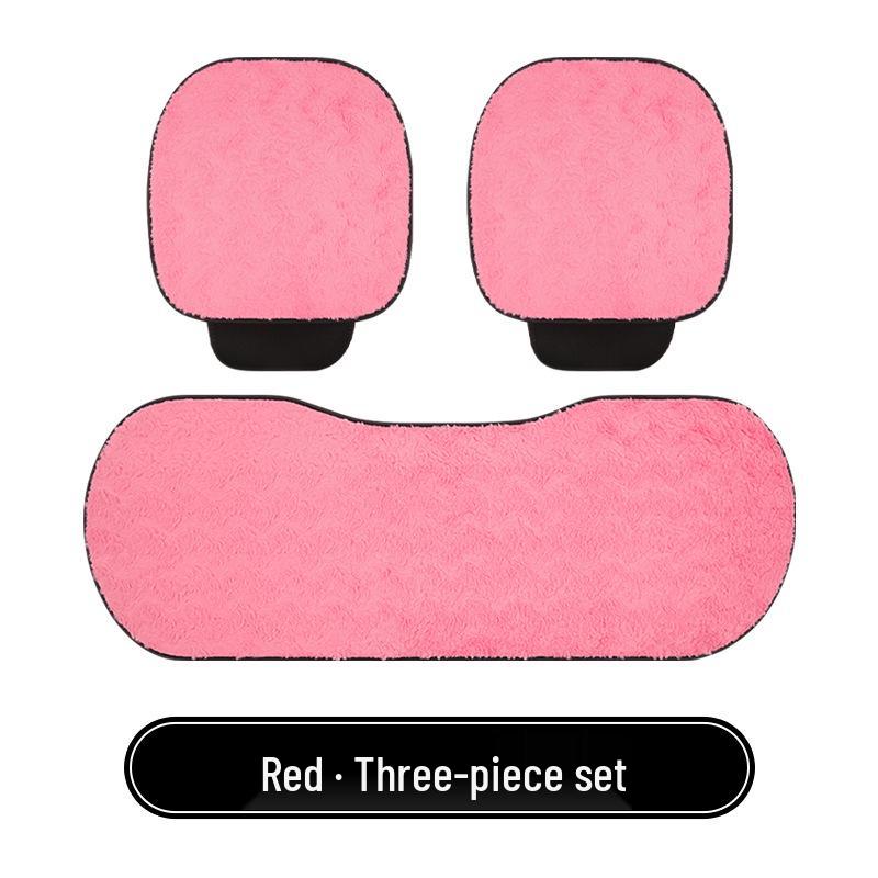 Coussin de siège d'hiver en peluche noire à grands yeux pour Changan CS35, CS55PLUS, CS75