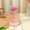 Gold Foil Flower Night Light Rose Ornament Creative Immortal Flower Glass Cover Lamp Mother's Day Gift Setting