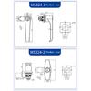 MS324 Industrial Cabinet Door Handle Lock Zinc Alloy Chassis Cabinet Door Lock Distribution Box Switch Cabinet Door Lock