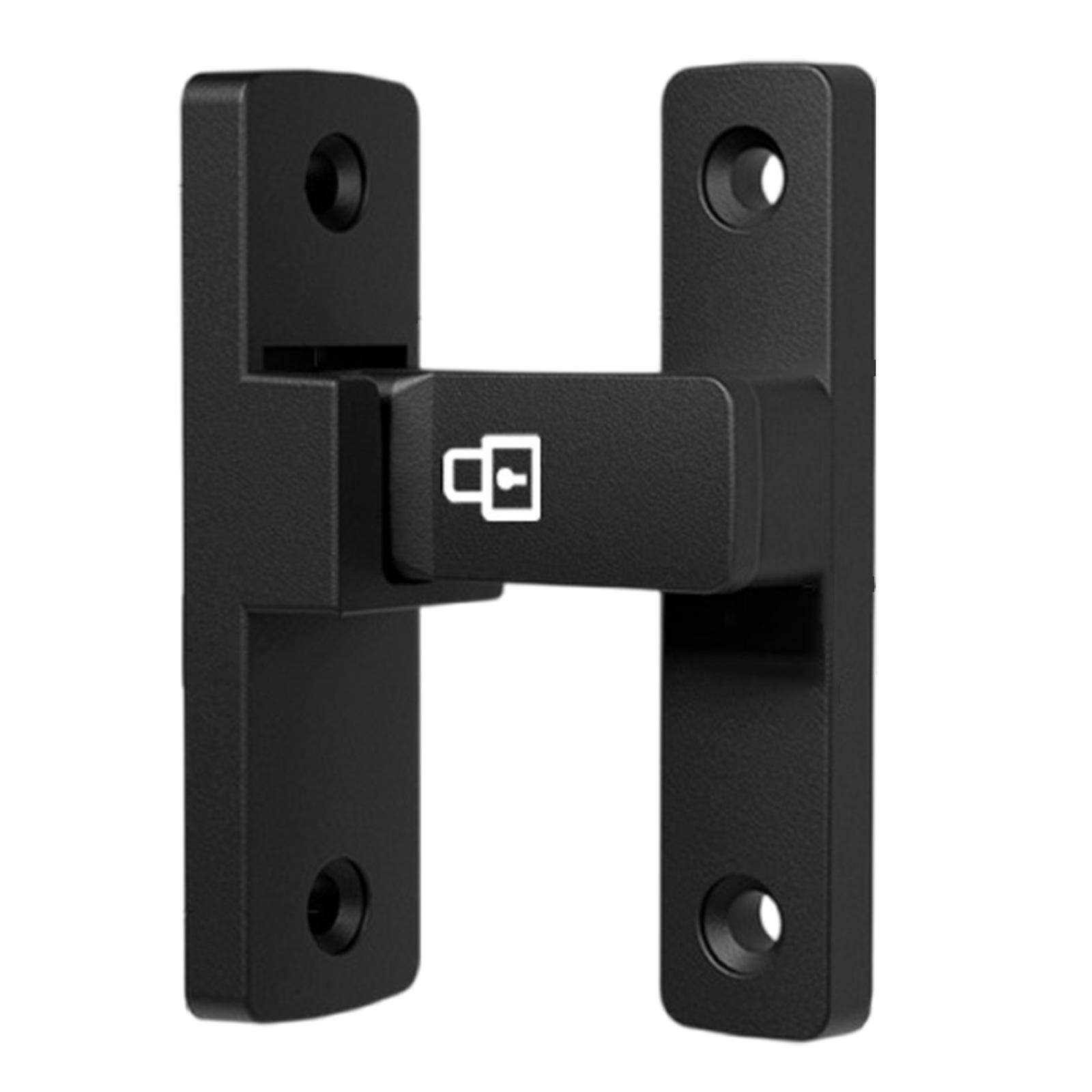 

Простая в установке защелка для дверного замка Push Pull без сверления, подходит для дверей различной толщины для домашнего аксессуара чёрный