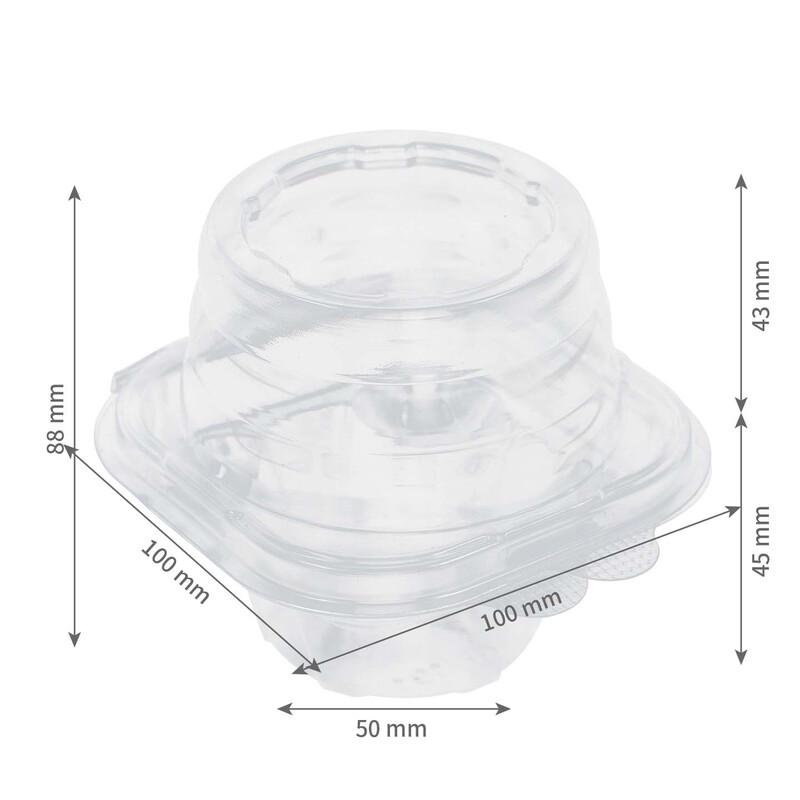 Transparent Cupcake Blister Packaging Boxes