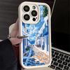 Phone Case for iPhone 17 Air 16E 15 16 Pro Max Santorini Greece Summer Cover 14 Plus 13 12 Mini Soft Shell Silicone Fundas