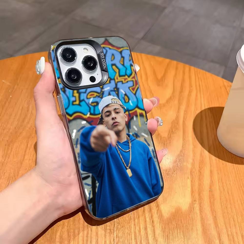 Hip Hop Singer T-Trueno-es Phone Case For iPhone 17,16,15,14,13,12,11 Plus,Pro Max,XS,Colorful Silver Phone Case Funda Cover