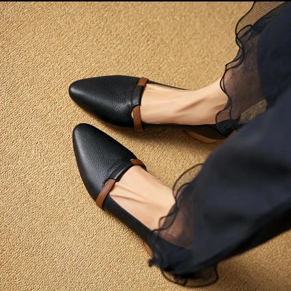 Women's Comfortable Flat Shoes Pointed Solid Color Formal Wear Casual Fashion Women's Shoes Breathable Autumn Shoes