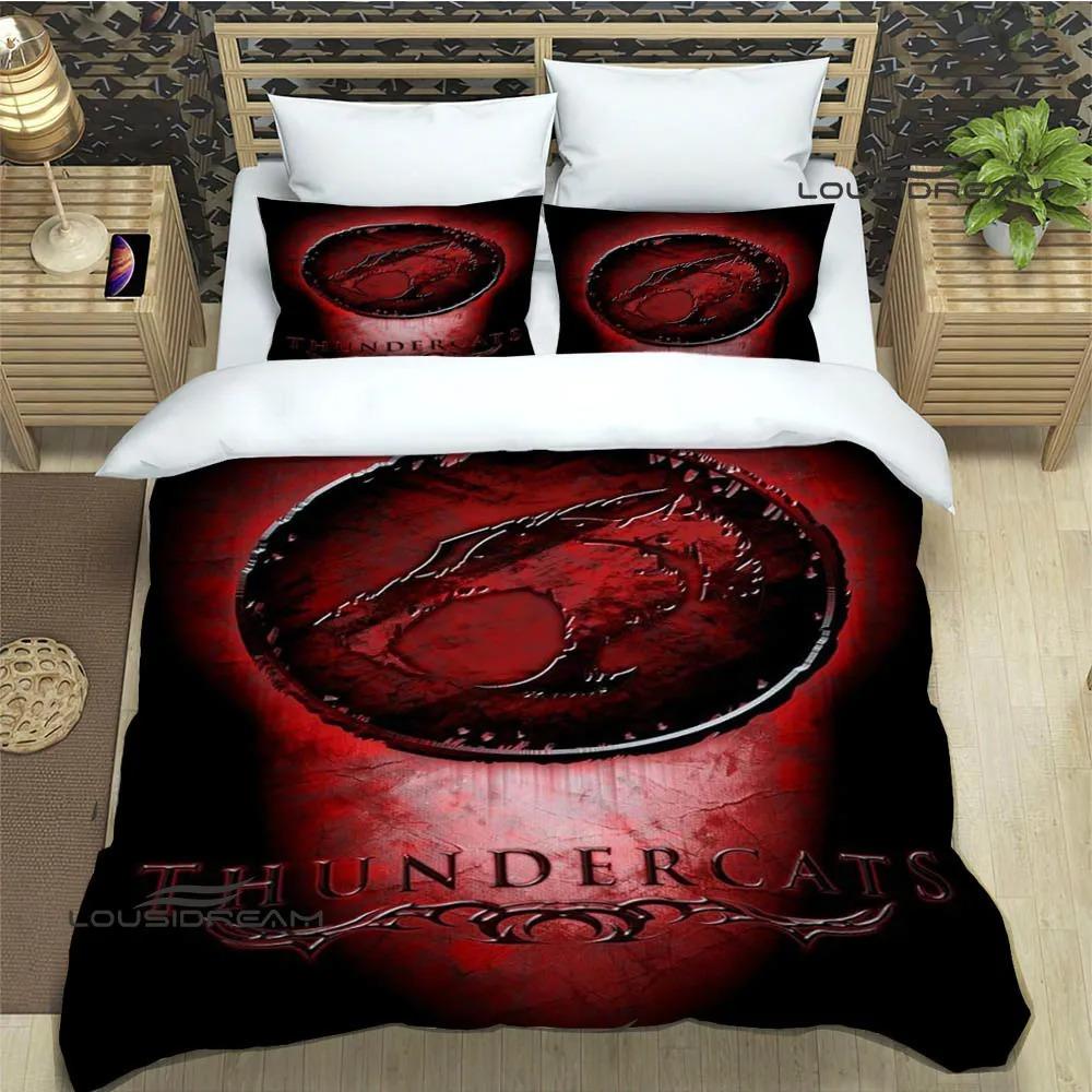 Thundercats Anime Printed Bedding Sets Exquisite Bed Supplies Set Duvet Cover Bed Comforter Set Bedding Set Luxury Birthday Gift